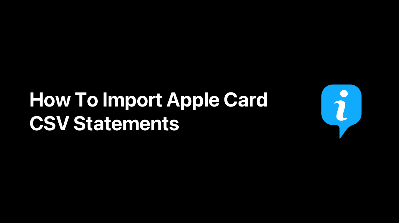 How To Import Apple Card Statements