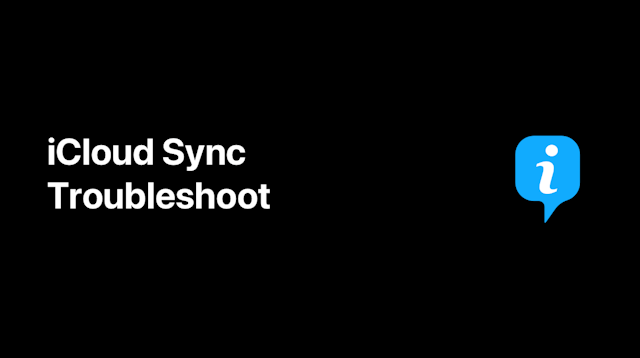 iCloud Sync Troubleshooting