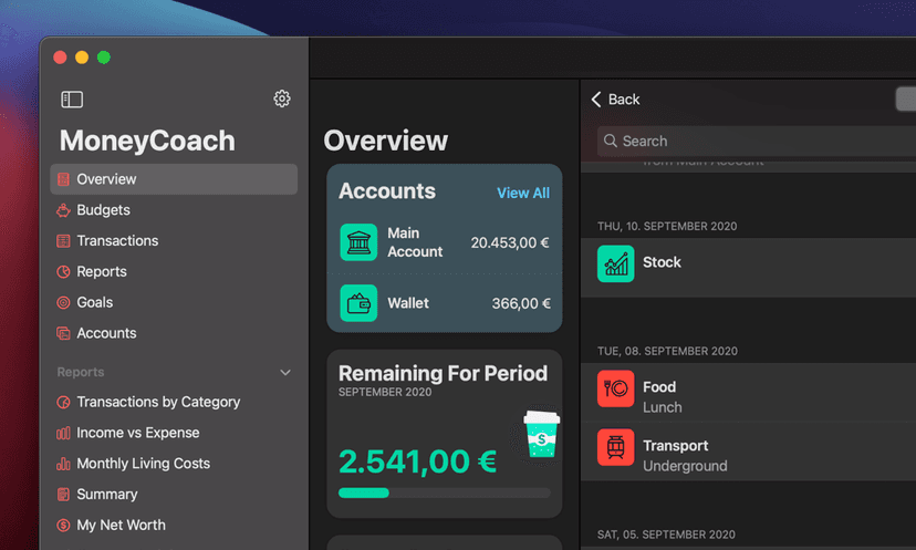 In most of the screens we’ve added sidebars which completely transform and improve drastically how you navigate in the many different tabs.